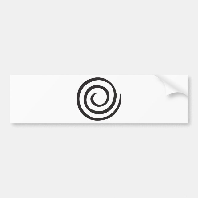 Spiral abstract bumper sticker (Front)