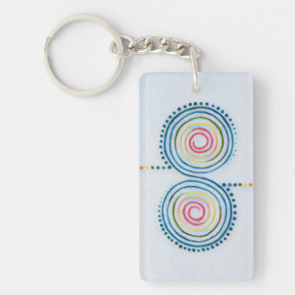 Spiral Acrylic Keychain