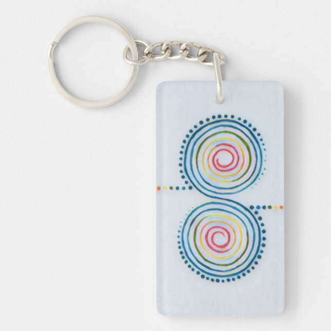 Spiral Acrylic Keychain (Front)