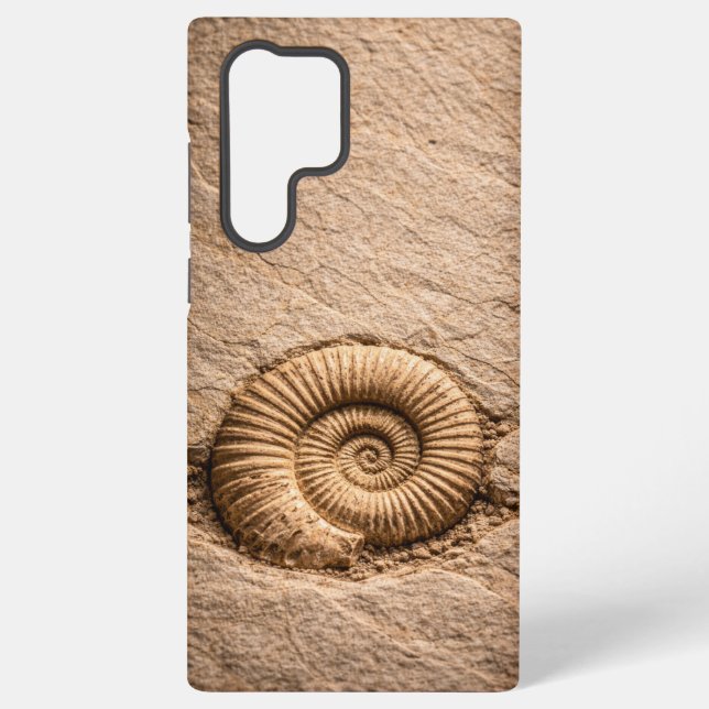 Spiral Ammonite Fossil  Samsung Galaxy S22 Ultra Case (Back)
