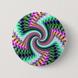 Spiral Art 6 Cm Round Badge