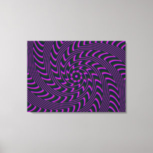Spiral Art Stretched Canvas Print