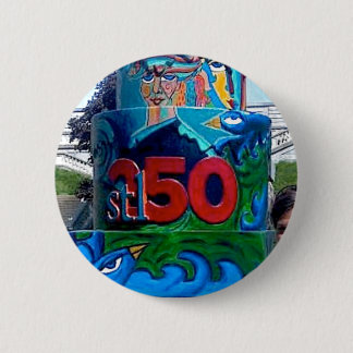 Spiral Bird Lady Cake At Compton Hill Water Tower 6 Cm Round Badge