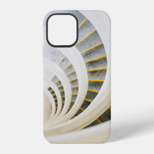 Spiral black and white stairs iPhone 12 case