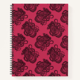 Spiral-bound dragon notebook