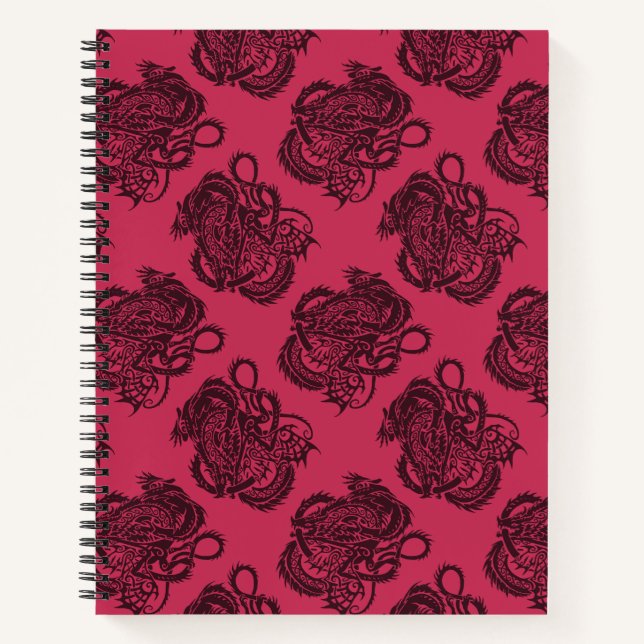 Spiral-bound dragon notebook (Front)