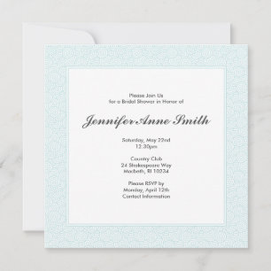 Spiral Bridal Shower Invitation
