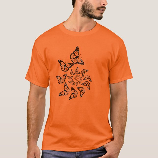 Spiral Butterflies T-Shirt (Front)