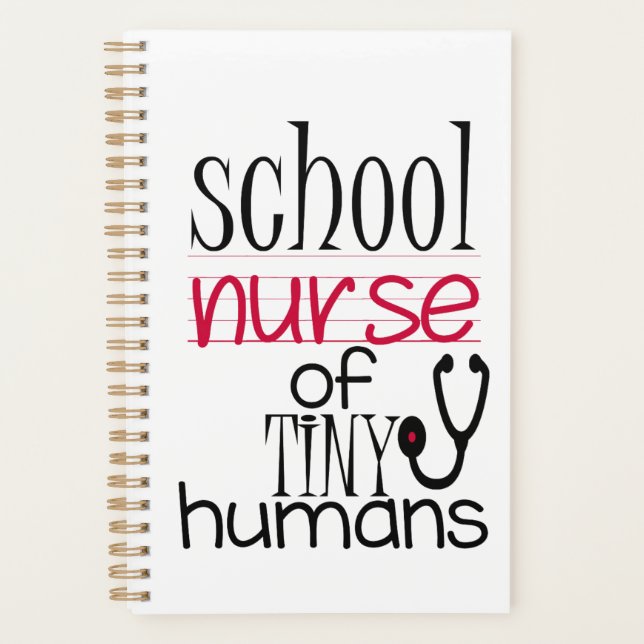 spiral calendar/planner, organised school nurse planner (Front)