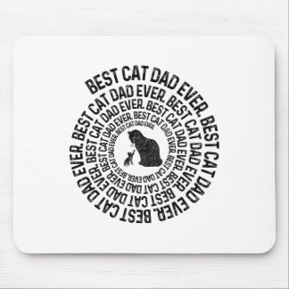 Spiral Cat Daddy - Best Cat Dad Daddy Ever Spiral  Mouse Mat