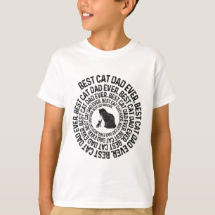 Spiral Cat Daddy - Best Cat Dad Daddy Ever Spiral T-Shirt