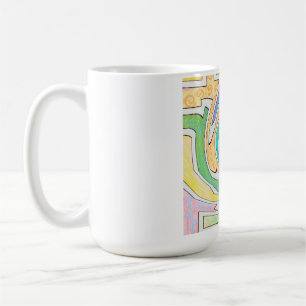 Spiral Caught in Colorful Maze Coffee Mug