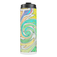 Spiral Caught in Colorful Maze