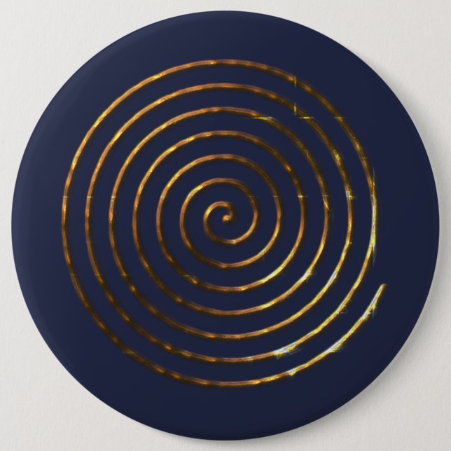 Spiral Celtic symbol 6 Cm Round Badge (Front)