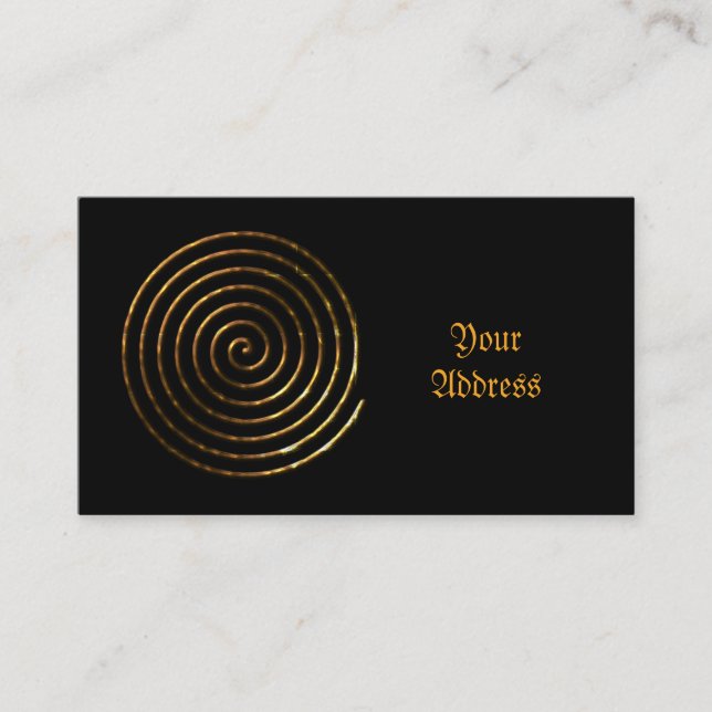 Spiral Celtic symbol Business Card (Front)