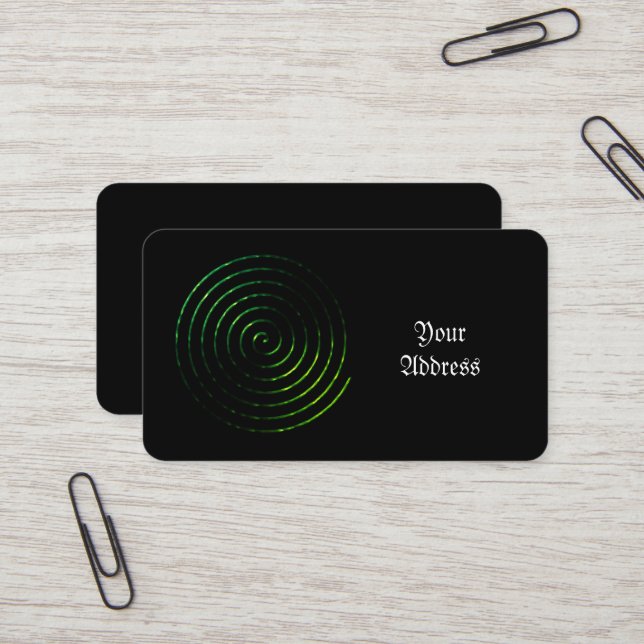 Spiral Celtic symbol Business Card (Front/Back In Situ)