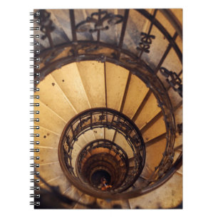Spiral circle stairs staircase old buildingstairs, notebook