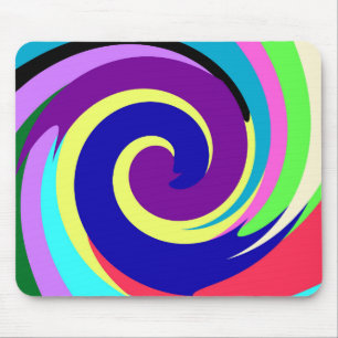 Spiral Colour Mouse Mat