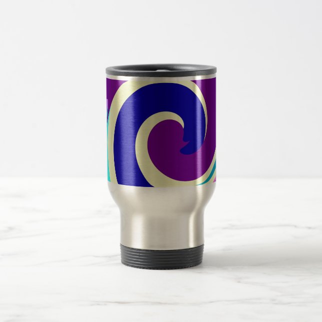 Spiral Colour Travel Mug (Center)