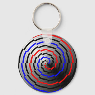 Spiral Cone by Kenneth Yoncich Key Ring