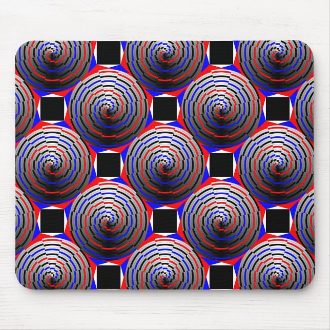 Spiral Cone by Kenneth Yoncich Mouse Mat (Front)