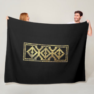 Spiral Design Patterns Talking Canyons, New Mexico Fleece Blanket