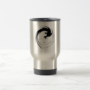 Spiral Dragon Yin-Yang Travel Mug