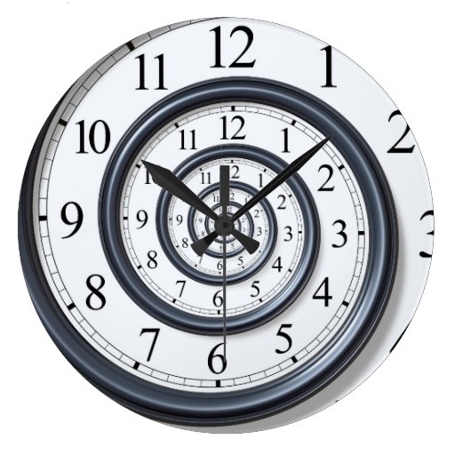 Image of Spiral Droste Clock Wall Clock