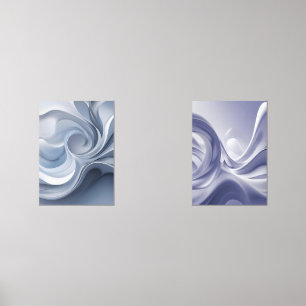 Spiral Elegance – Abstract Vortex Art in Soft Blue