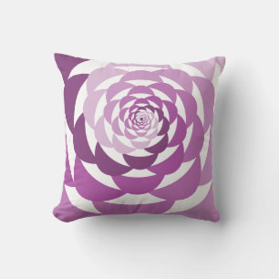 Spiral Flower Pink Gradation Pillow