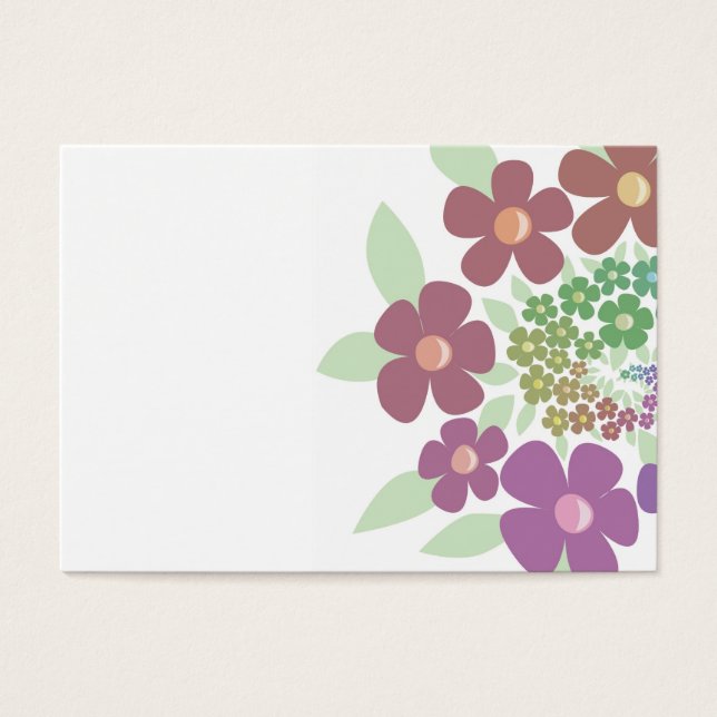 Spiral Flowers in pastel colours (Front)