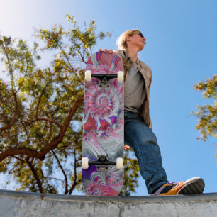Spiral Fractal Bandanna Skateboard