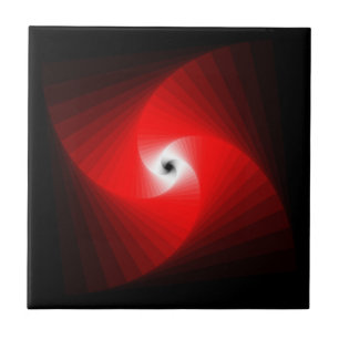 Spiral fractal pattern tile