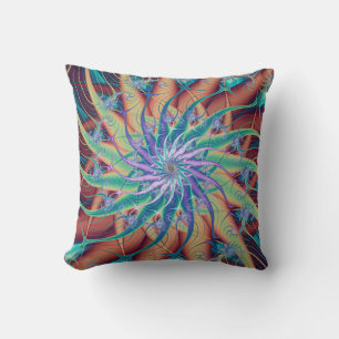 Spiral Fractal Starfish Cushion