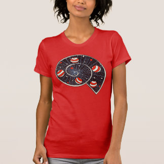 Spiral Galaxy Beach Ball Planets Funny Astronomy T-Shirt