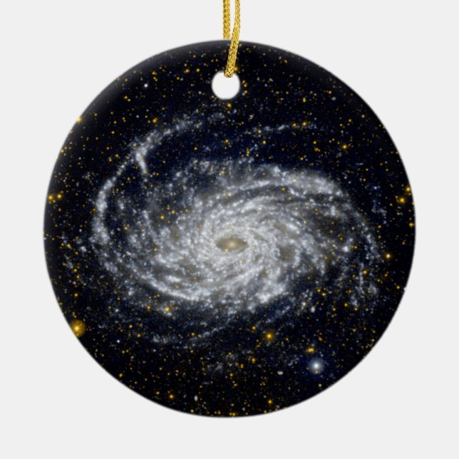 Spiral Galaxy Ceramic Tree Decoration (Front)