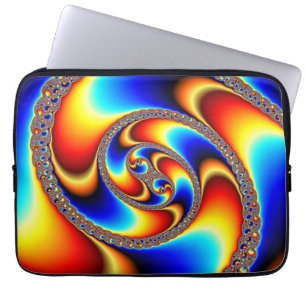 Spiral Galaxy - Fractal Art Laptop Sleeve