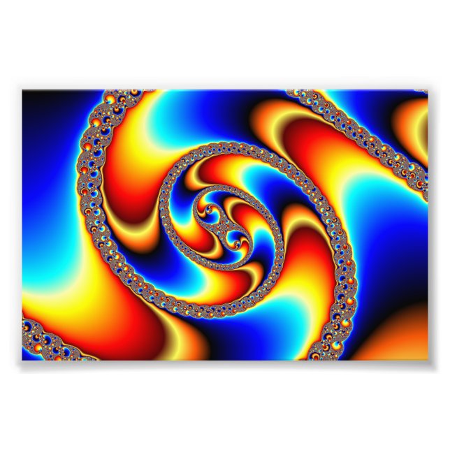 Spiral Galaxy - Fractal Art Photo Print (Front)