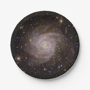 Spiral Galaxy IC 342 Paper Plate