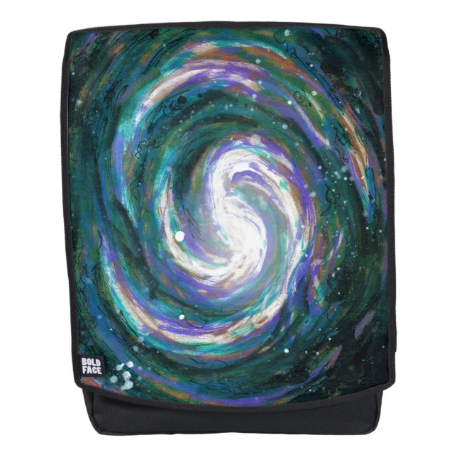 Spiral Galaxy in Space Backpack (Front)