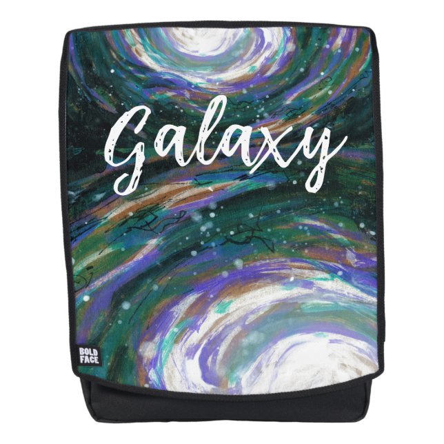 Spiral Galaxy in Space Backpack (Front)