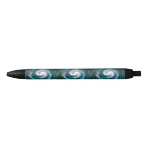Spiral Galaxy in Space Black Ink Pen