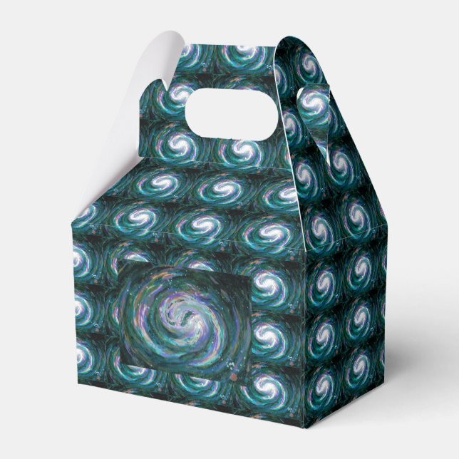 Spiral Galaxy in Space Favour Box (Back Side)