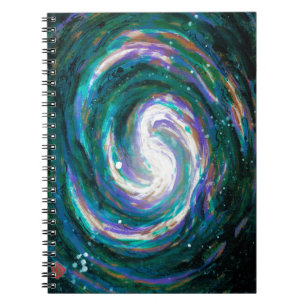 Spiral Galaxy in Space Notebook