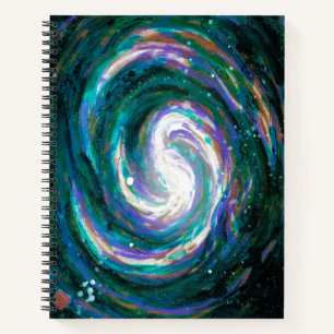 Spiral Galaxy in Space Notebook