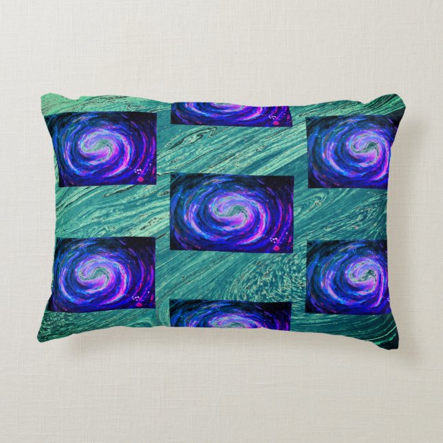 Spiral Galaxy in Space Sleeve For MacBook Pro Decorative Cushion (Back)