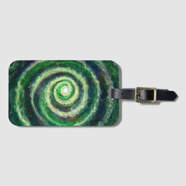 Spiral Galaxy Luggage Tag (Front Horizontal)
