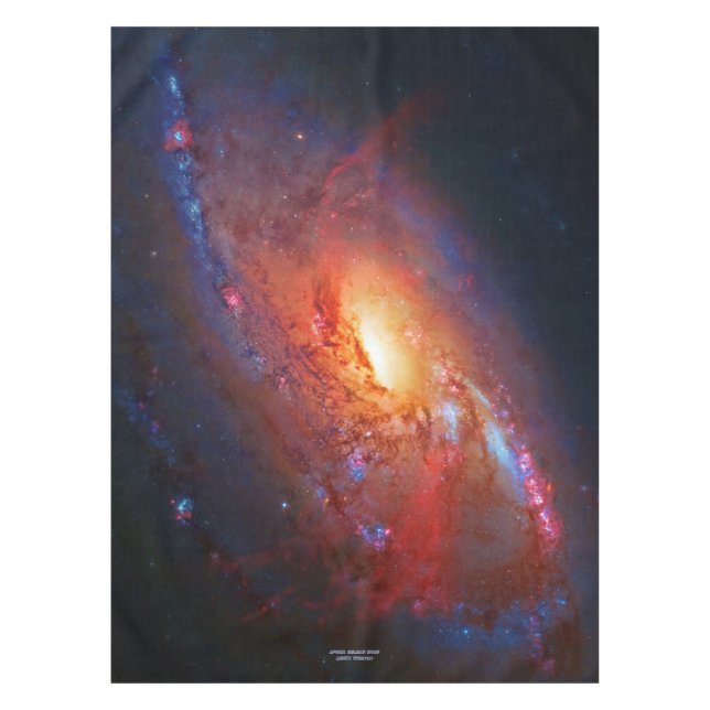 Spiral Galaxy M106 in Canes Venatici Tablecloth (Front)