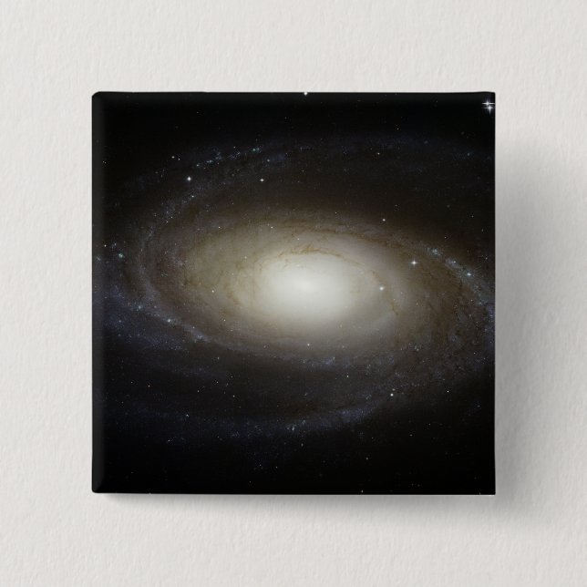Spiral Galaxy M81 15 Cm Square Badge (Front)