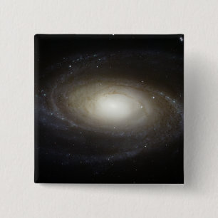 Spiral Galaxy M81 15 Cm Square Badge